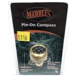 Marbles Pin On Compass, in package