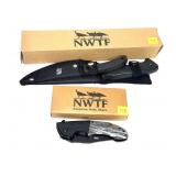 Lot: NWTF Knives includes 1-blade folding knife