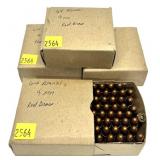 Lot, 9mm cartridges, 4 boxes marked 64 Rds. each