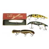Lot, 4 assorted vintage lures