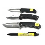 Lot: 3- NWTF 1- Blade Folding Knives