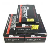 x3- Boxes of .38 SPL 158-grain LRN Blazer