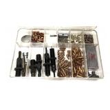 Lot, plastic case with assorted bullets, primers