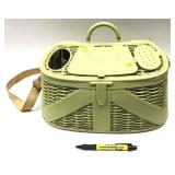 Rogue River fishing creel with strap