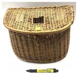 Wicker fishing creel