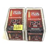 x2- Boxes of .22 Mag. 30-grain V-Max Hornady