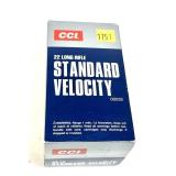 Brick of CCI .22 LR Standard Velocity cartridges,