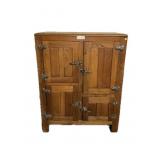 Vintage "Modern Refrigerator Co." Oak Ice Box,