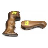Lot, wooden pistol grip and forearm (T/C ?)