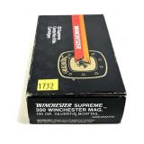 Box of .300 WIN. Mag 190-grain Silvertip Boattail