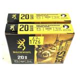 x2- Boxes of 20 Ga. 2.75" Browning BXS Sabot slugs