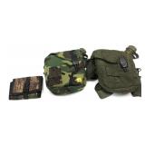 Lot:2- Canteen Bags and Camo Cartridge Pouch