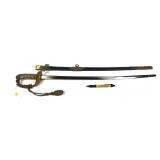 Japanese officers sword with scabbard