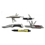 Lot: 3-Swiss Army Style Knives and folding knife