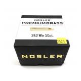 Box of Nosler .243 WIN. premium brass