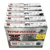 x5- Boxes of 20 Ga. 2.75" rifled hollow point