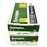 x2- Boxes of .40 S&W 180-grain FMJ Remington