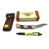 Camillus 1-Blade Folding Knife with leather case