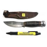 Marbles Hunting Knife with Leather Sheath, 8.25"