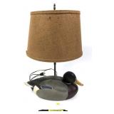 Ken Harris wooden carved decoy Lamp, Decoy