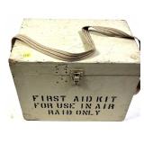 First Aid Kit wooden crate