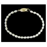 7.5" Freshwater pearl bracelet