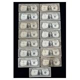 x15- $1 silver certificates series of 1935/57-x15