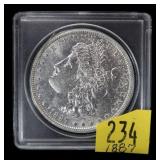 1887 Morgan dollar, gem BU