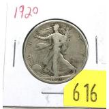 1920 Walking Liberty half dollar