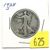 1928-S Walking Liberty half dollar