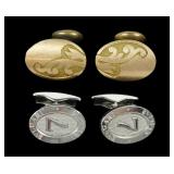 Lot, Bulgari sterling silver and antique gold