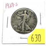 1929-S Walking Liberty half dollar