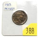 1913 Buffalo nickel , Unc.
