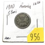 1900 Romania 5 bani