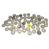 x55- Dimes, 90% silver, -x55 dimes, Sold by the