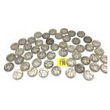 x50- Dimes, 90% silver, -x50 dimes, Sold by