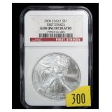 2006 $1 American Silver Eagle NGC slab certified