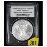 2010 $1 American Silver Eagle PCGS slab certified