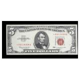 $5 red seal "Star Note" series of 1963