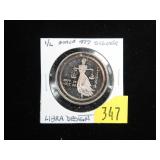 .999 Silver -1/2 oz. Libra round