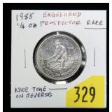 1985 Engelhard .999 Silver 1/4 oz. Prospector