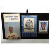 Lot, Hank Aaron paperback, Topps 1999 card #237,