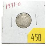 1891-O Seated Liberty dime