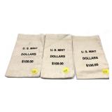 Lot, empty bank bags, 3 pcs.