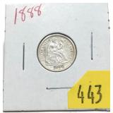 1888 Seated Liberty dime