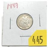 1889 Seated Liberty dime