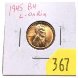 1945 Lincoln cent
