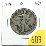 1917 Walking Liberty half dollar