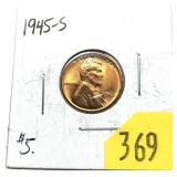 1945-S Lincoln cent