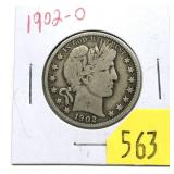 1902-O Barber half dollar